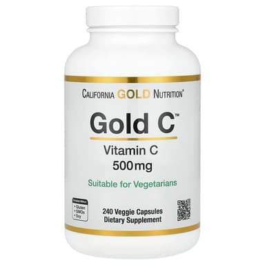 California Gold Nutrition, Gold C, USP 등급 비타민C, 500mg, 베지 캡슐 240정