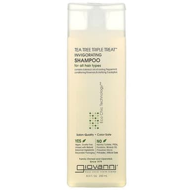 Giovanni, Tea Tree Triple Treat 인비고레이팅 샴푸, 모든 모발용, 250ml(8.5fl oz)
