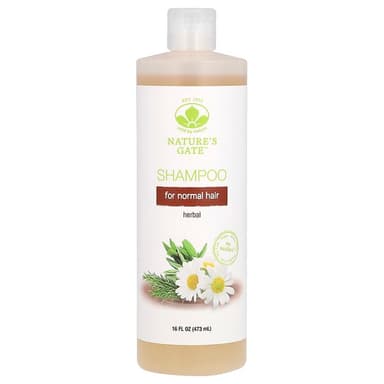 Mild By Nature, (Nature's Gate), 허브 샴푸, 정상 모발용, 473ml(16fl oz)