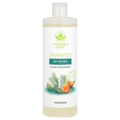 Mild By Nature, (Nature's Gate), 티트리 & 산자나무 샴푸, 지성 모발용, 473ml(16fl oz)