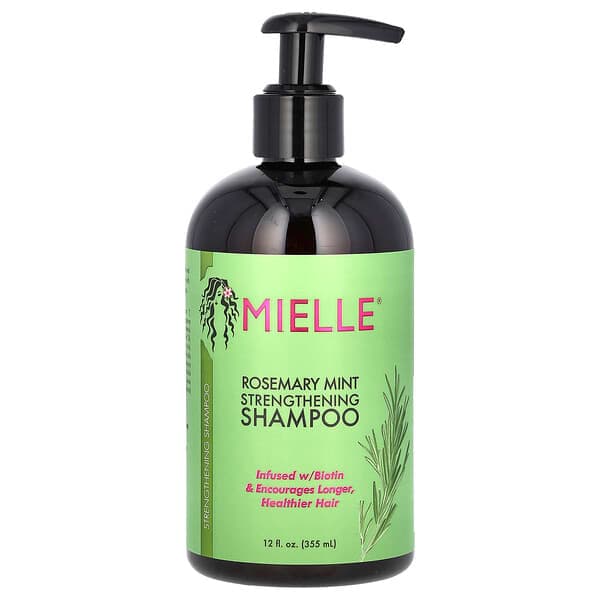 Mielle, 강화 샴푸, 로즈메리 민트, 355ml(12fl oz)