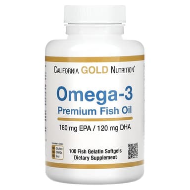 California Gold Nutrition, 오메가3 프리미엄 피쉬 오일, 피쉬 젤라틴 소프트젤 100정