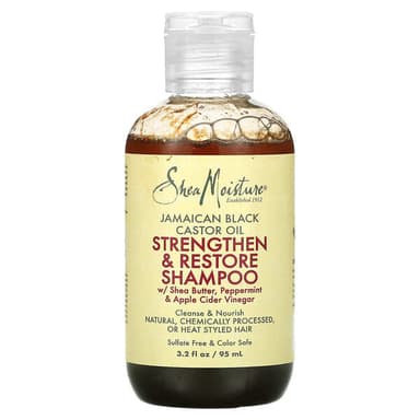 SheaMoisture, 자메이카산 블랙 캐스터오일, 강화 및 회복 샴푸, 94ml(3.2fl oz)
