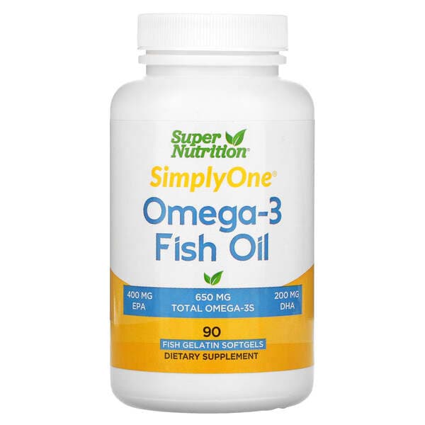 Super Nutrition, 오메가3 피쉬 오일, Vivomega 트리글리세리드, 1,000mg, 피쉬 소프트젤 90정